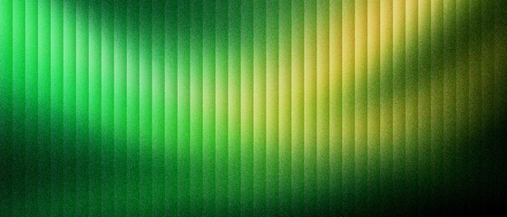 Naklejka premium Abstract green background with vertical lines and soft light. Modern emerald texture with glowing stripes and yellow highlights. Elegant lime gradient backdrop for corporate digital