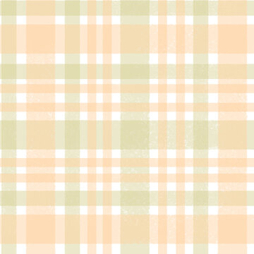 Watercolor colorful check plaid tartan seamless pattern for textile, orange, sage green, abstract check repeat pattern