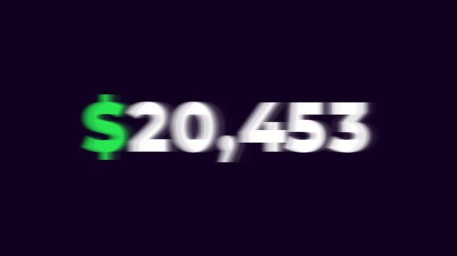 3D traffic cone animation representing a thirty thousand dollar financial value