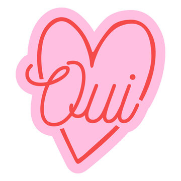 Oui pink heart