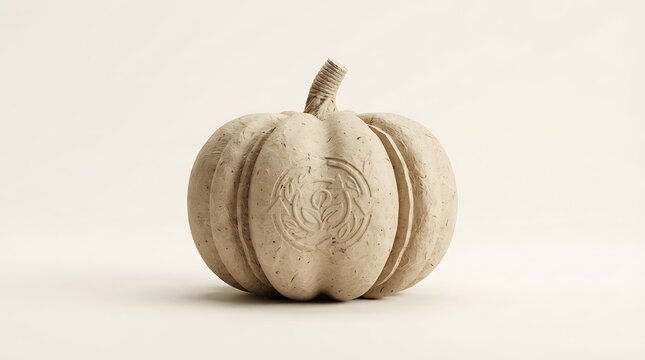 Eco friendly paper mache pumpkin decoration