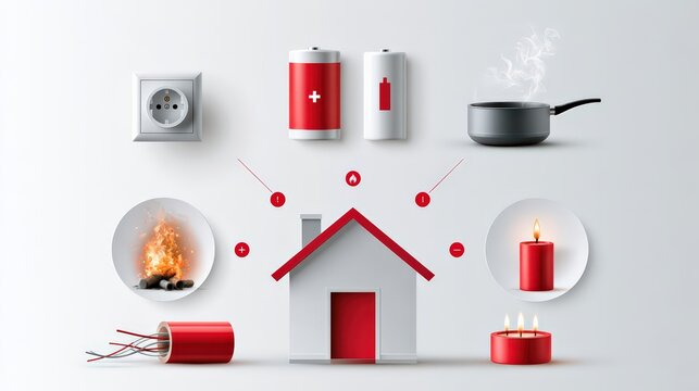 Household Safety and Energy Risks with a Conceptual Home Illustration