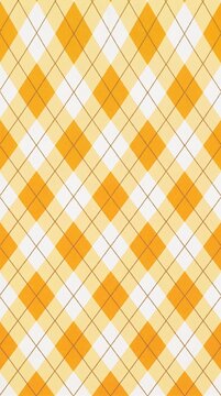 Yellow argyle pattern fabric texture background
