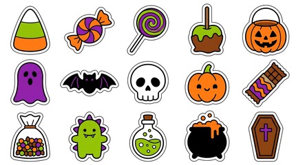 Fototapeta premium Halloween Sticker vector
