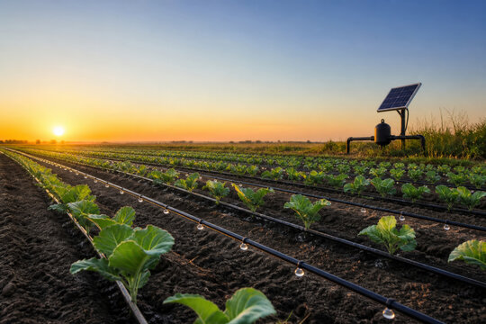 Precision Drip Irrigation System for Efficient Agricultural Water Management