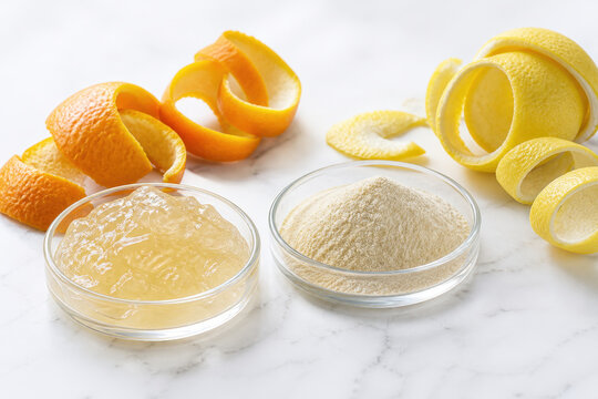 Citrus Peel Pectin from Upcycled Food Byproducts for Natural Food Formulation