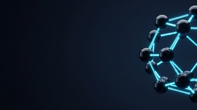 Revolution Technology Abstract Glowing Bioinformatics Molecular Structure