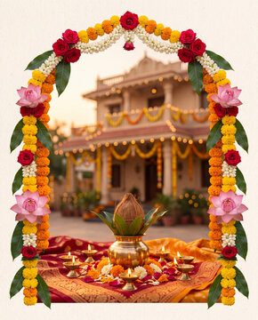 Invitation of Bhoomi Pooja, House Warming 