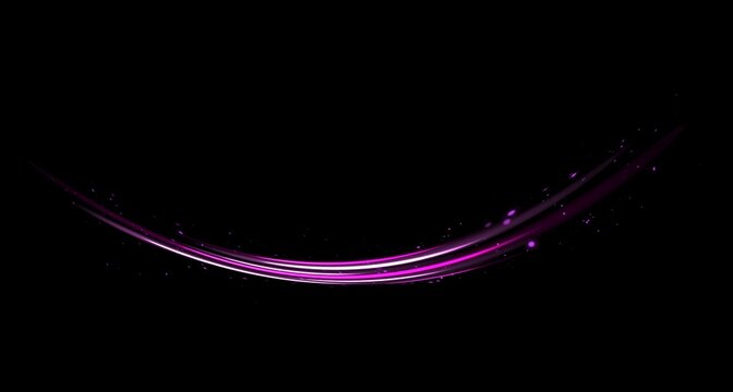Elegant light wave with luminous particles creating a magical flowing abstract effect
