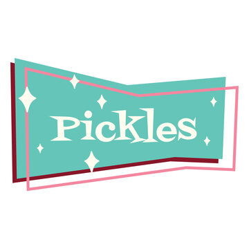 Pickels food label retro quote