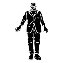 Obraz premium Detailed zombie monster character