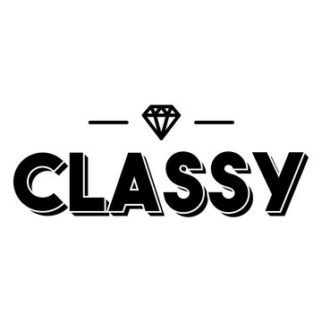 Classy diamond sign