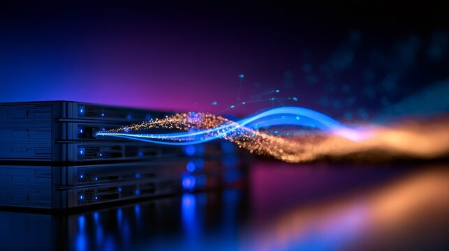 Servers processing digital data stream in a network