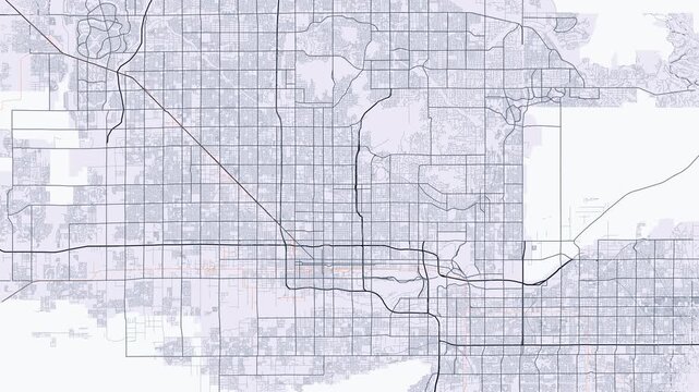 Phoenix Metro Arizona Street Map 4K Motion Background Minimalist Slate Grid