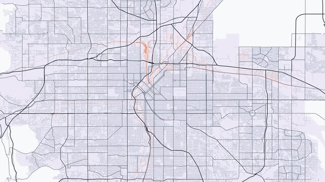 Denver Metro Colorado Street Map 4K Motion Background Minimalist Slate Grid