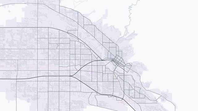 Boise Metro Idaho Street Map Motion Background Minimalist Slate Grid