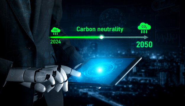 AI helps achieve carbon neutrality by tracking carbon, neutrality, and reduction plans across the 2024 to 2050 timeline Vouch