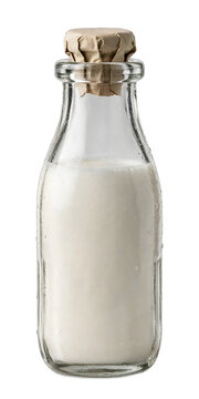Natural Milk Bottle Studio Shot