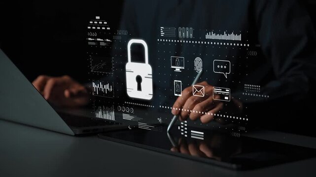 Cyber security safeguards data and systems. Cyber security uses AI, digital security protects cloud, Cyber security defends finance, and ensures access control. Marrow