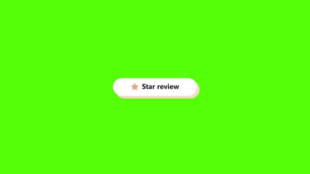 Star review button with animated rating icon