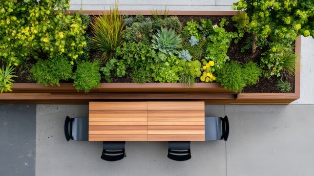 Rose Twilight Under an Expansive Urban Tree Canopy: Urban Parklet Replacing Parking With Plants And Seating Susta &acirc;&euro;&ldquo; Skyline Study 3