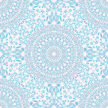 Boho abstract winter mandala pattern background