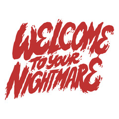 Obraz premium Nightmare Halloween quote