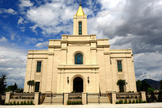 Montpelier Idaho LDS Latterday Saint Mormon Temple House of the Lord Worship Building