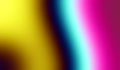 Fototapeta premium Vertical Color Spectrum Gradient Background with Yellow Cyan and Magenta Bands