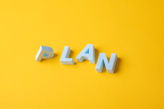 Business planning, strategy and project management concept with PLAN letters