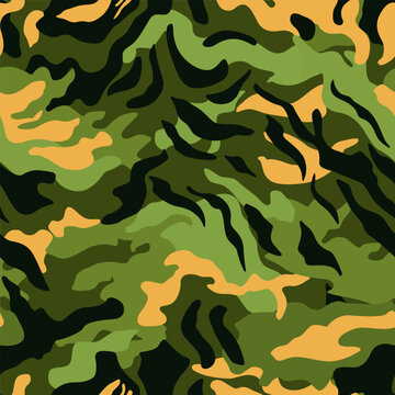 Tree bark camouflage texture print. Hunting camouflage seamless pattern.