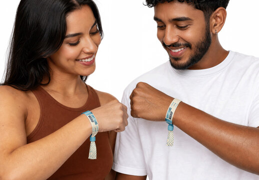 Event Wristband Mockup