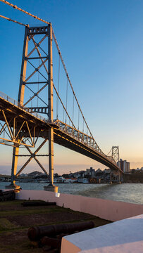 Ponte de Florianopolis vista do forte Florian&oacute;polis Santa Catarina Brasil 
