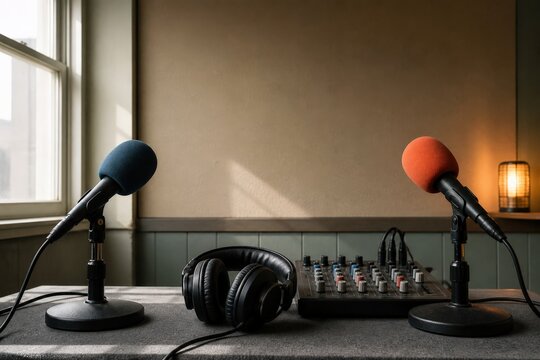 Community Radio Station Operations with Multilingual Language Access Microphones