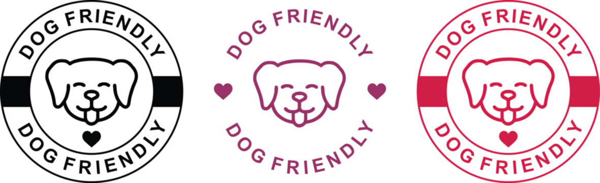 Pet Friendly Label . Dog Friendly Label . Dog Friendly things . Dog Friendly Products Badge