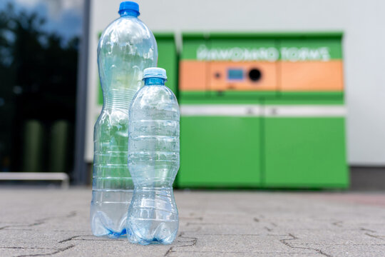 Recycling point for plastic bottle deposit program.