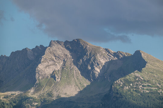View from Bad Hofgastein to the austrian alps