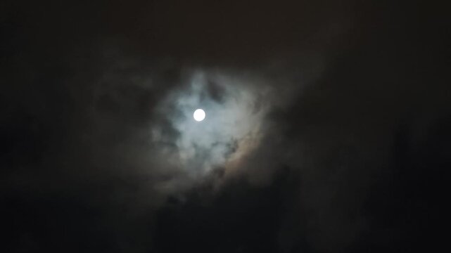 moon and clouds