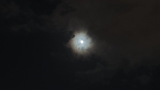 moon and clouds
