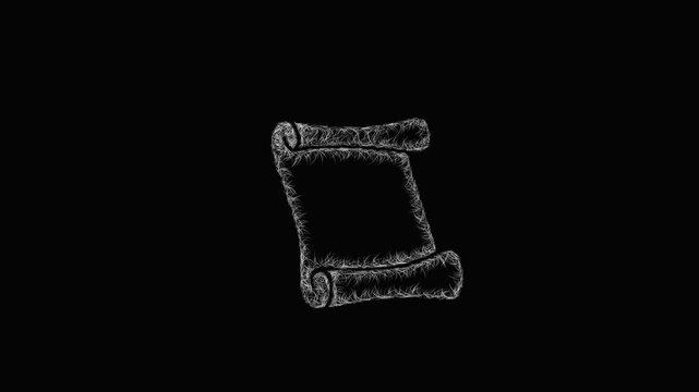 Sketch scroll icon animation - smooth progressive reveal