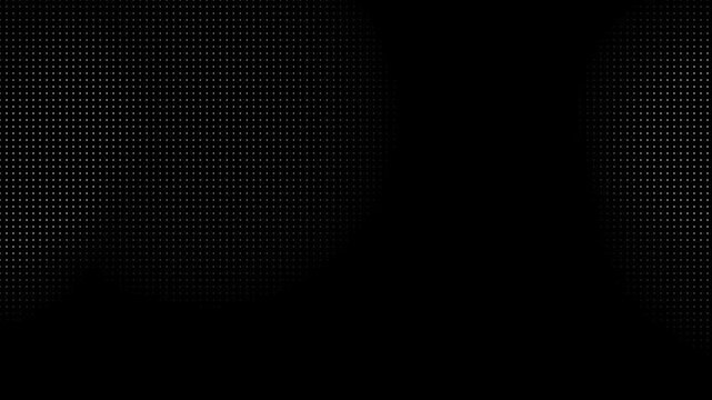 Futuristic black grid background featuring random digital dots, Suitable for cyberspace visuals. Futuristic Black Grid with Random Digital Dots 4K Video
