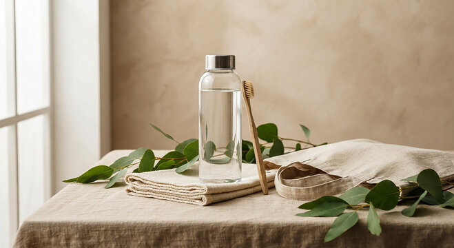 brush and bottle
