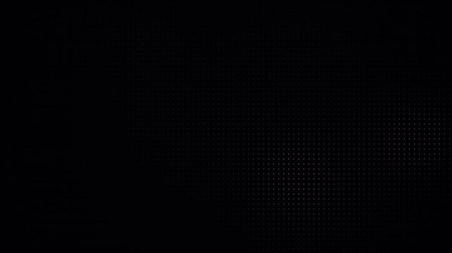 black dot grid featuring dynamic moire patterns, LED texture, Minimal Black Dot Grid with Dynamic Moire and LED Pattern 4K Video