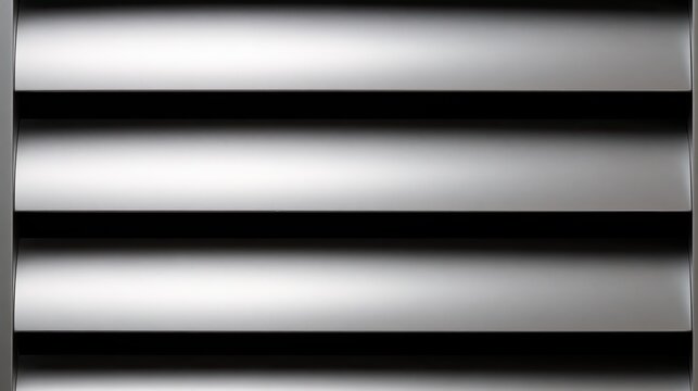 Gleaming metallic horizontal slats with sharp shadows, a modern abstract background