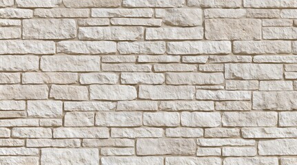 Obraz premium White stacked stone wall texture background