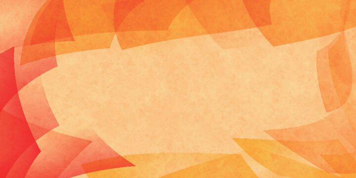 Abstract Orange Watercolor Style Frame Background Design