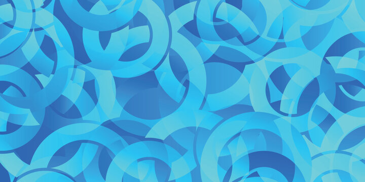 Blue Abstract Circles Pattern Vector Background