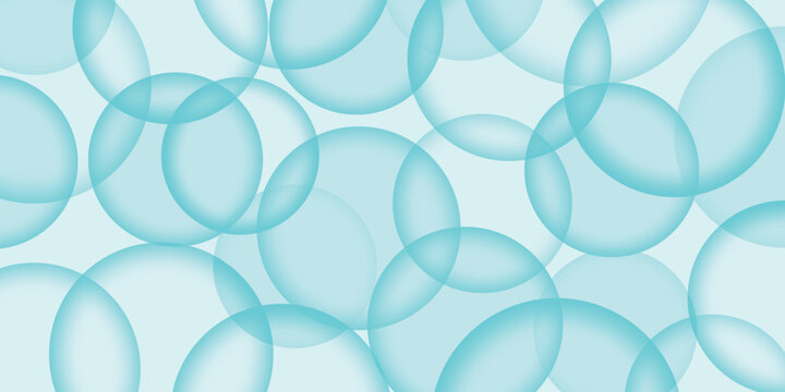 Abstract Light Blue Bubbles Background Pattern
