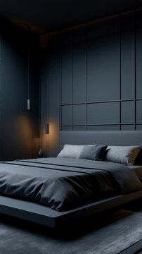 Modern style decor Comfortable Cozy Interior Design Bedroom home Apartment indoor AI Generative