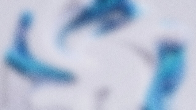 3d render, abstract modern white blue background with flat curvy shapes and wavy lines, marbling effect